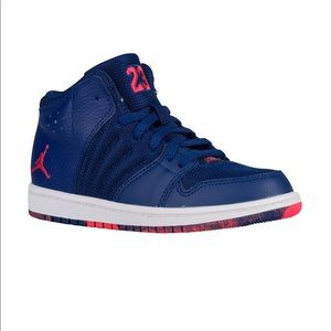 Nike Air Jordan 1 Flight 4- Navy Blue/ Pink Sz 7
